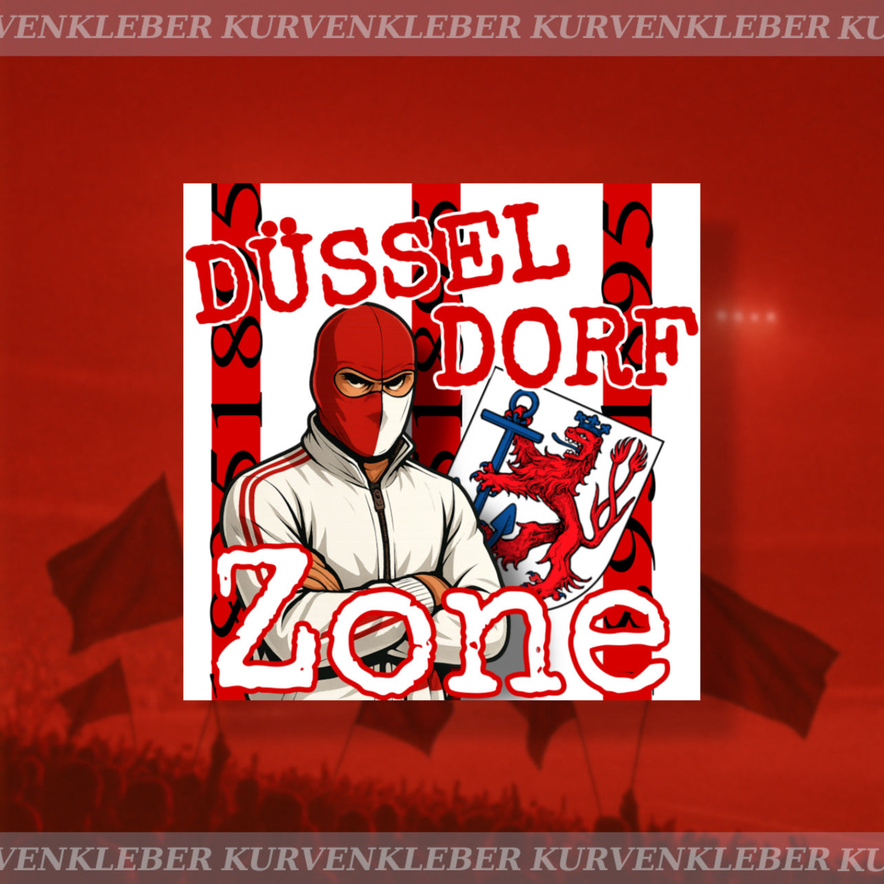 Aufkleber „Düsseldorf Zone“