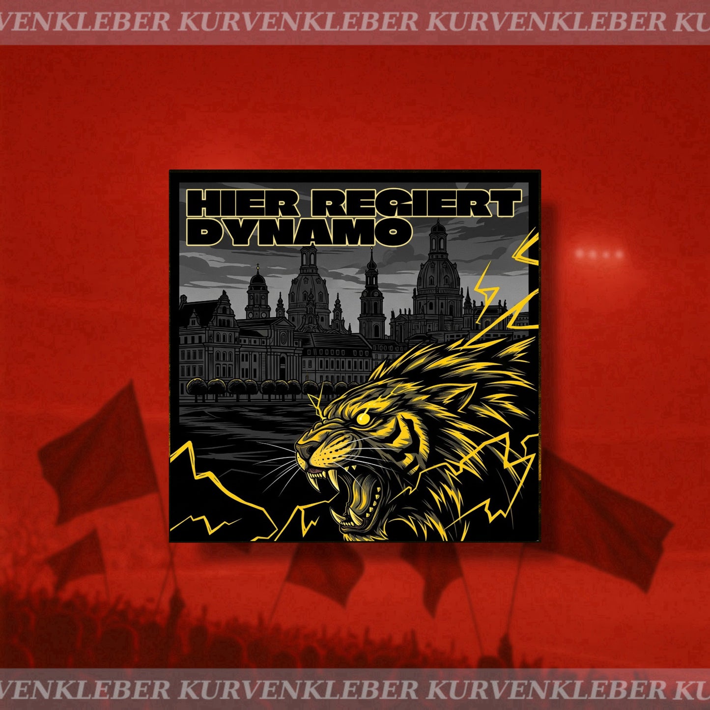 Aufkleber „Hier regiert Dynamo“