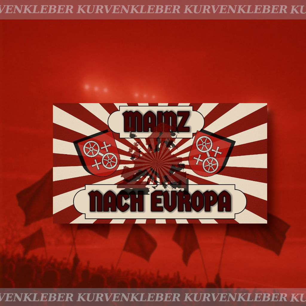 Aufkleber "Mainz nach Europa"