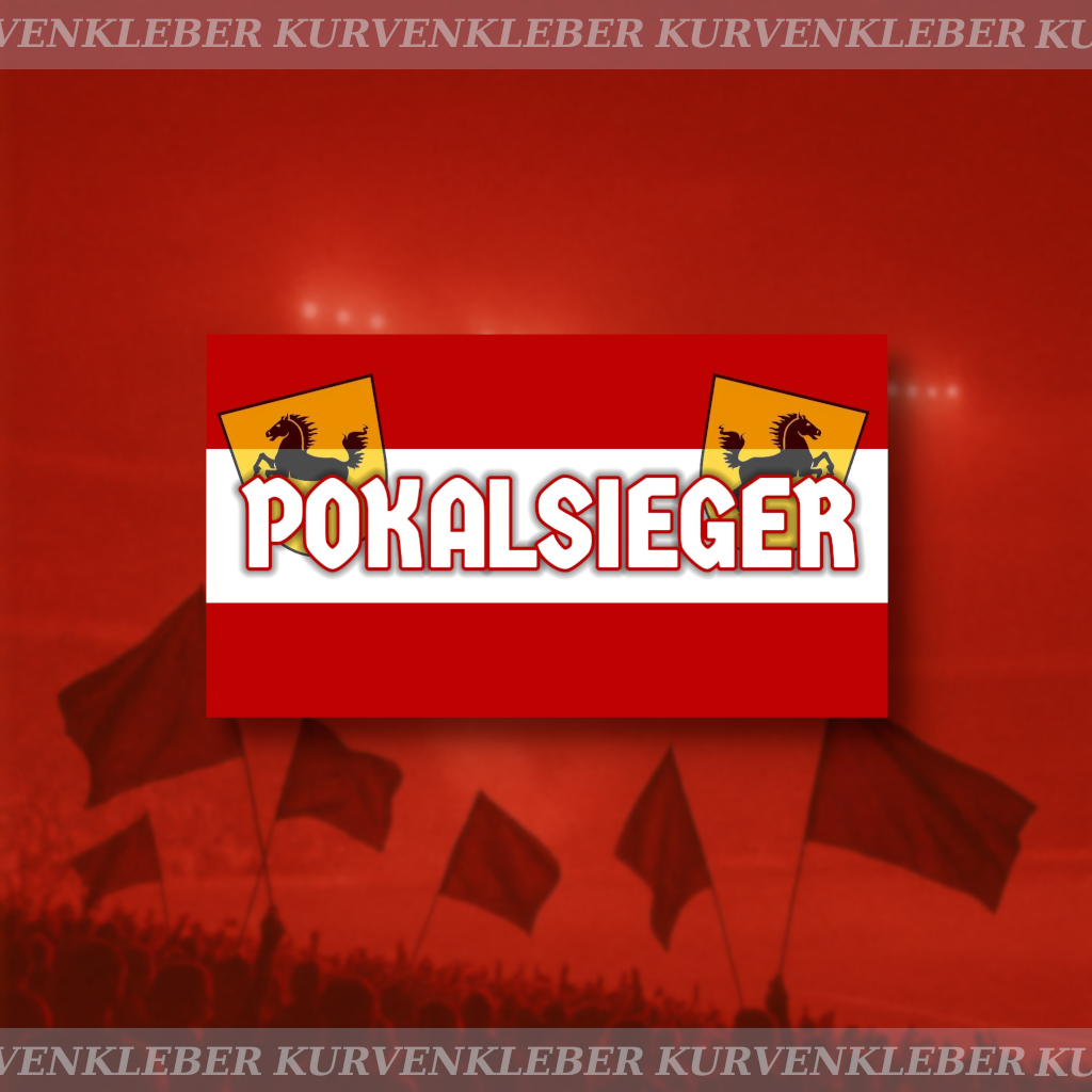 Aufkleber "Pokalsieger"