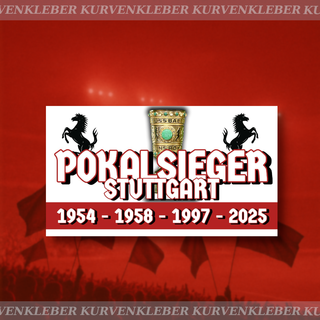 Aufkleber "Pokalsieger"
