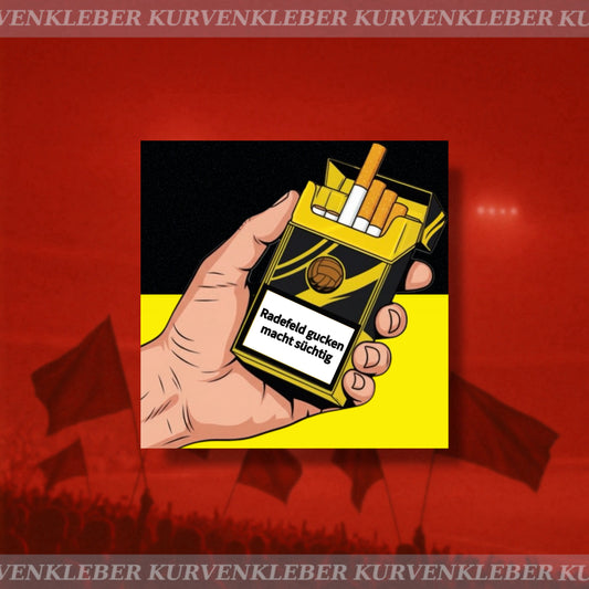 Aufkleber "Radefeld-Schachtel"