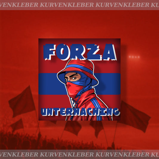 Aufkleber „Forza Unterhaching“