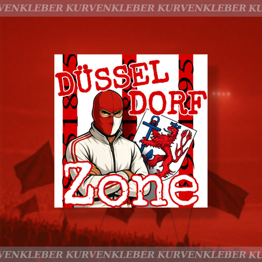 Aufkleber „Düsseldorf Zone“