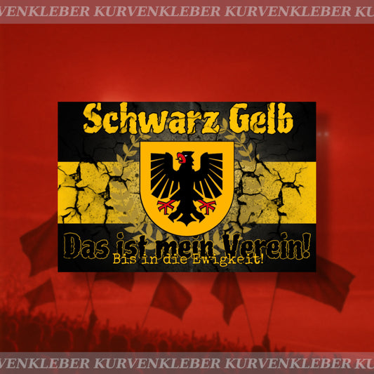 Aufkleber „Schwarz-Gelb“
