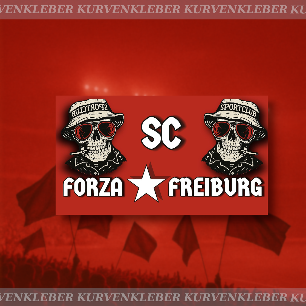 Aufkleber "Forza Freiburg"