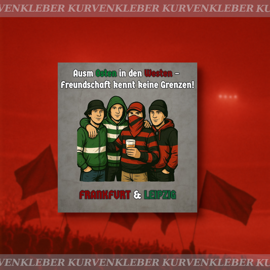 Aufkleber "Frankfurt & Leipzig"