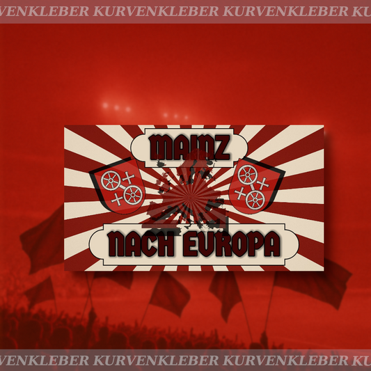 Aufkleber "Mainz nach Europa"