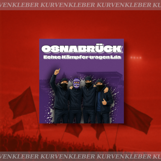Aufkleber "Echte Kämpfer tragen Lila"