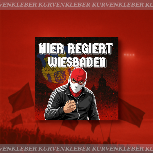Aufkleber "Hier regiert Wiesbaden"