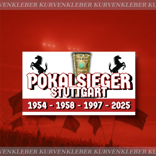 Aufkleber "Pokalsieger"
